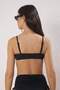 Siyah Bralette Kaplı Bikini Üstü TBESS25BU00069 - 4