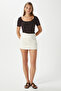 Women Favor Lux Touch Soft Texture U-Neck Coffee Blouse - 2