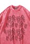 Cats Line V2 Printed Oversize Unisex Washable Pink Tshirt - 3