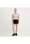 The North Face Simple Dome Cropped Slim Women Pink Round Neck T-Shirt - 2