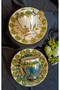 Porcelain Hand Decor 2 Cup Set - 2