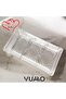 3-Compartment Serving Plate Transparent Glass Snack Plate Breakfast Presentation Plate Sauce Bowl Divided Plate Mezzanine Plate Breakfast Snack Sauce Fruit Vegetable Serving Set Luxury Rectangular Salad Presentation Plate Dishes Catering Presentation - 7