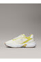 Woman's white - green low ankle sports shoes - 7