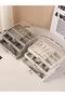 3-Tier Accessory Organizer with Acrylic Cover, Beige - 6