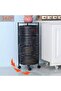 Four-tier movable metal storage shelves for the kitchen, bathroom, or bedroom. Measurements are shown in the pictures. - 4