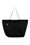 XL Large Size Family Canvas Beach Bag with Zipper Pocket L/ XL