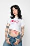 Wnx Club Printed White Crop Top - 7
