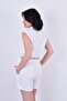 Natural Cotton Muslin Shorts Crop Set - 3