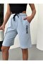 Women's Striped Combed Cotton Women's Shorts
