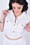 Natural Cotton Muslin Shorts Crop Set - 4