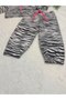 Girl's Zebra Patterned Elbow Sleeve Sports Suit - 5