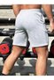 Men's Regular Fit Gray Shorts - 2