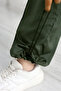 Women's Oversize Parachute Fabric Cargo Pocket, Leg Clip, Baggy Trousers - 6