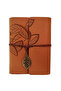 Leather Leaf Patterned Notebook