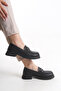 Noriviana Black Women's Laceless Buckle Orthopedic Sole Ergonomic Daily Loafer Shoes - 2