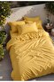 100% Cotton Duvet Cover Set – Double, Yellow - 4