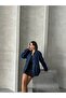 Women's Stone Detail Oversize Denim Jeans Jacket Zyn-58710 - 3
