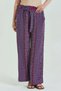 Women's Plus Size Trousers with Elastic Waist Belt Detail - 4