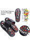 Acupuncture Therapy Foot Massage Slippers – Black, Size 40/41 – Reflexology Pain Relief - 3