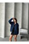Women's Stone Detail Oversize Denim Jeans Jacket Zyn-58710 - 2