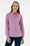 Women's Violet Long Sleeve Basic Shirt 50307726 -Vr037