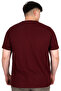 Mode XL Large Size Men's Judge Collar T-Shirt Waffle U20036 Maroon - 4