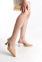 Quilena Hasır Women's Stylish Daily Thin Heel Open Back Shoes - 4