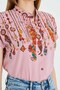 Women's Dusty Rose Judge Collar Short Sleeve Shirt Arm-25Y 001040 - 4