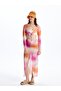 Patterned Women's Beach Skirt with Elastic Waist (S4) - 2