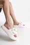 Ysadaerae Women's Slippers 001218   White - 4