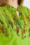 Women's Pistachio Green Judge Collar Short Sleeve Shirt Arm-25Y 001040 - 5