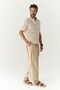 Leonard Men's Button Detail Ecru Knitwear T-Shirt - 7