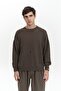 Alec Ribbed Ripped Detail Brown Men's Knitwear Sweater - 2
