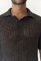 Leonard Men's Button Detail Smoked Knitwear T-Shirt - 4