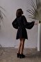 Grace Black Muslin Dress - 5