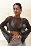Daisy Smoked Fine Knitwear Crop