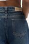 North Waist Detail Double Ripped Dirty Blue Jean - 7