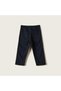 Solid Trousers with Drawstring Closure - 3