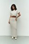 Paloma Beige Crop Skirt Set - 8