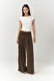 Letty Dark Khaki Double Breasted Detail Trousers