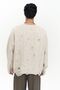 Vincent Ripped Detail Beige Men's Knitwear Sweater - 4