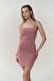 Sunrise Pink Backless Short Knit Dress