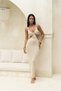 Renata Front Detail Beige Knitwear Dress - 7