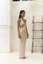 Renata Front Detail Beige Knitwear Dress - 3