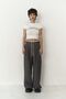Gloria Boxer Detailed Anthracite Trousers - 2
