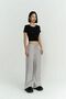 Paris Gray Basic Trousers - 3