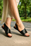 Black Women's Minimalist Sandals Stylish and Comfortable Open Toe Shoes - 4