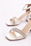 Pm08-K67-1 Women's Ankle Strap Heeled Shoes - 4