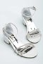 Girl's White 3 Stone Buckle Detailed Casual Shoes - 3