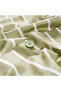Solid Green King Size Cotton Satin Duvet Cover Set - 5